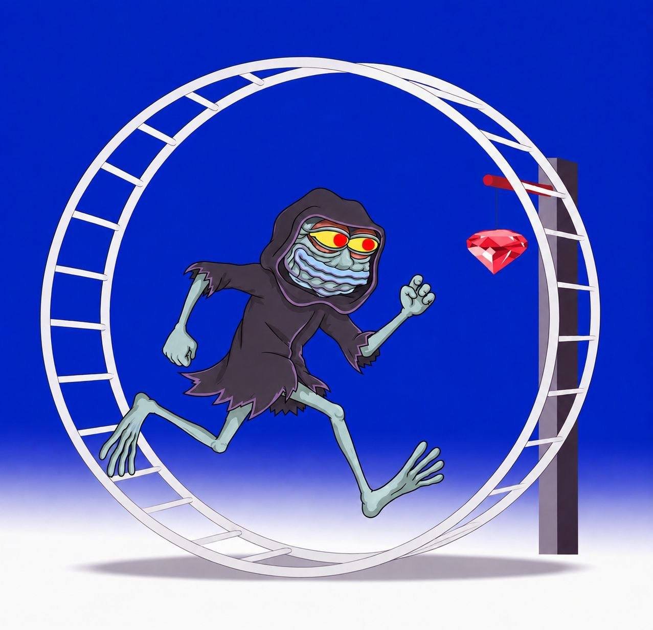 Dork Lord chasing the gem